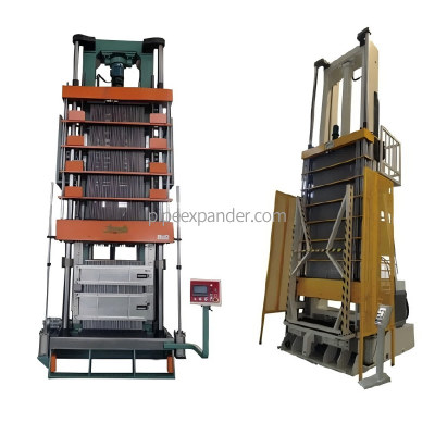 Vertical hydraulic pipe expansion machine