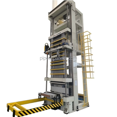 Vertical servo exhaust expander tool machine